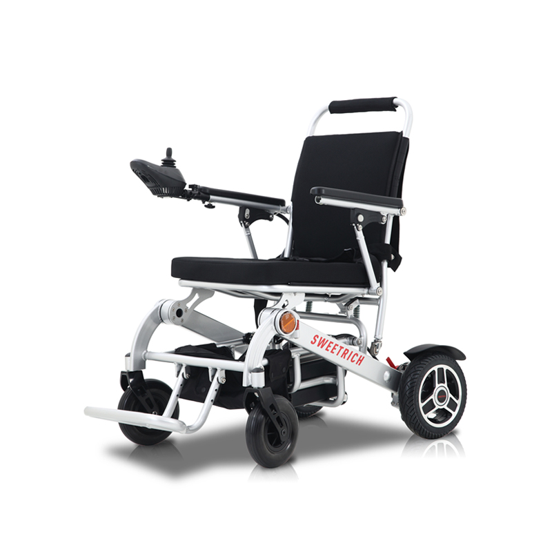 Ifold Medical Lipat Aluminium Rollator WheelCair dengan Footrest Light Weight Brodchair