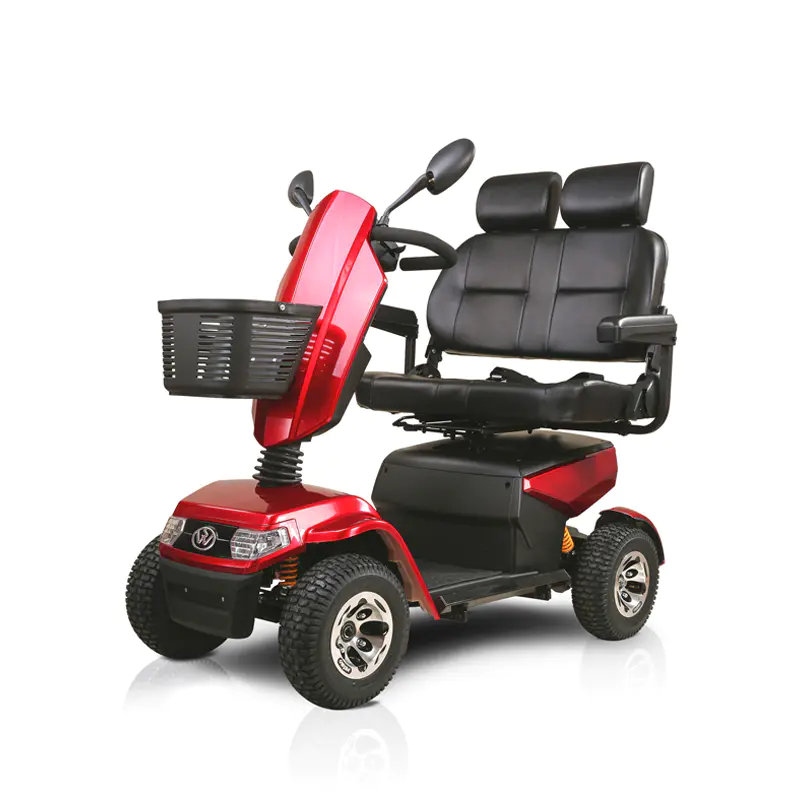 S70D 2 Kursi Mobilitas Lansia Scooter Electric Tirai Dengan Keranjang